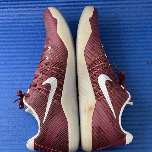 Size 18- Men’s Nike Kobe 11 XI TB Team Red Silver Sneakers Shoes 856485-662 - Picture 6 of 8